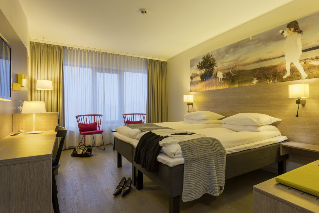 Copyright: Haakon Brox Queensize-seng i Standardrom, Scandic Narvik